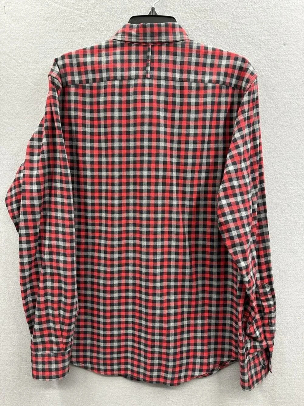 Banana Republic Shirt Men's L Black Gingham Grant Fit Long Sleeve Luxe Flannel
